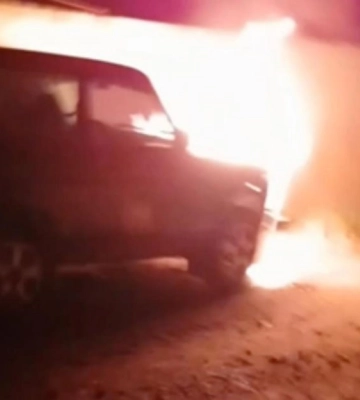 Партизани знищили кадирівське авто в тимчасово окупованому Маріуполі