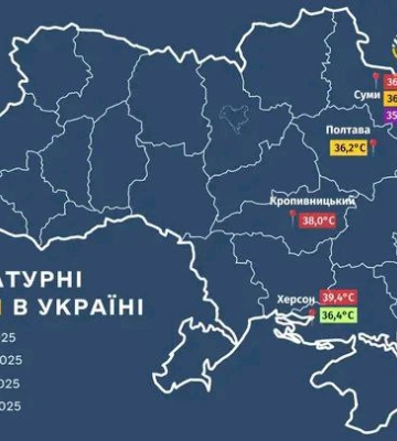 На Сумщині знову зафіксовані температурні рекорди