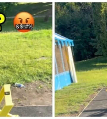 У центрі Луцька вандали понівечили перший у місті спортмайданчик для ветеранів