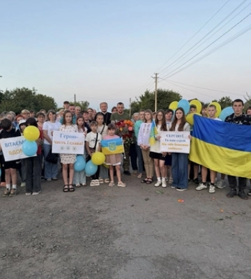 До рідного села на Волині повернувся з полону захисник Сергій Мельничук 