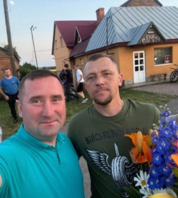 У волинському селі зустріли воїна Сергія Мельничука, якого звільнили з полону