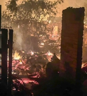 На Харківщині сталися пожежі внаслідок нічних ударів БпЛА, є постраждалі