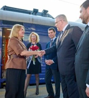 Прем’єрка Латвії Сіліня прибула до Києва