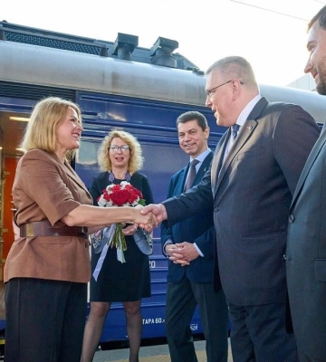 До Києва прибула прем’єрка Латвії 