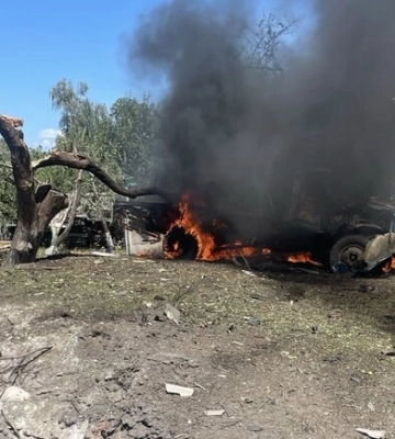 Під час обстрілу міста Златопіль поліцейські врятували дитину