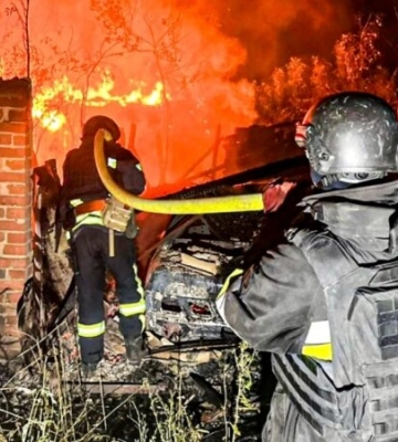 Двоє постраждалих через масовану атаку ворожих БпЛА у Харкові - ОВА