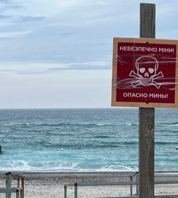 На побережье Коблево сдетонировала мина, предварительно есть пострадавший