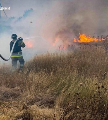 На Херсонщині росіяни скинули вибухівку з дрона на пшеничне поле