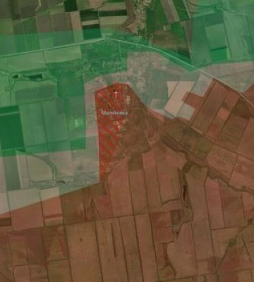 Просування росіян у Малинівці на Запоріжжі: Ворог тисне в смузі підрозділу ТрО, - DeepState. КАРТА