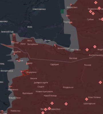OSINT-проект DeepState фиксирует активное продвижение врага на новопавловском участке