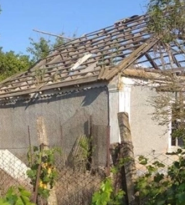 Російські військові атакувала з дрона Дудчани на Херсонщині. ФОТО