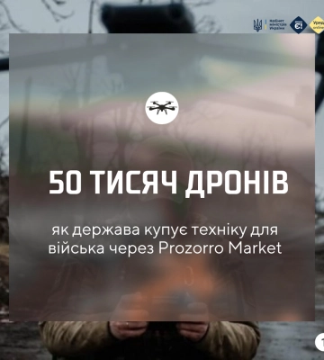 50 тисяч дронів – для фронту через Prozorro Market