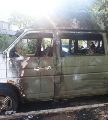 В Одесі спалили евакмобіль бойової медикині