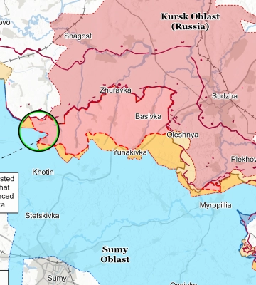 ВСУ продвинулись в Сумской области – ISW