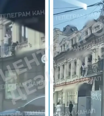 Паника из-за видео побега мужчин через балкон в Киеве: что на самом деле произошло?
