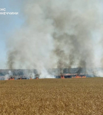 Из-за российских обстрелов в Донецкой области возникли  пожары: есть жертвы и пострадавшие