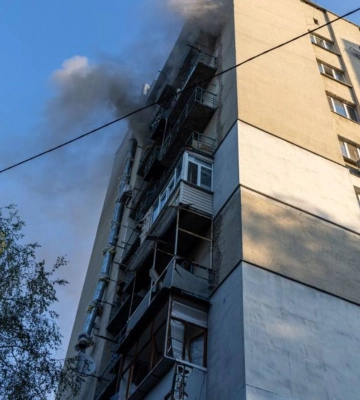 Вибухи у Харкові: приліт БпЛА у Київському районі біля житлової забудови