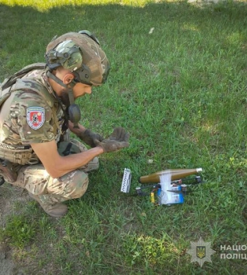На Сумщині поліцейські знешкодили вибуховий пристрій, прикріплений до безпілотника
