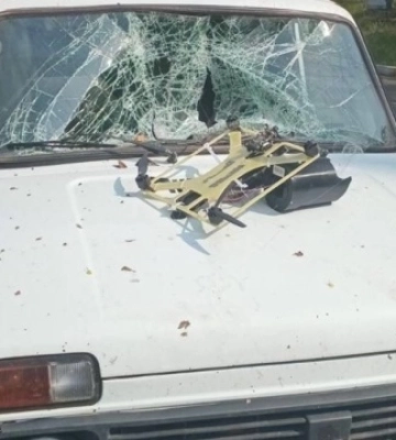 На Харківщині російський дрон атакував авто, поранені троє цивільних
