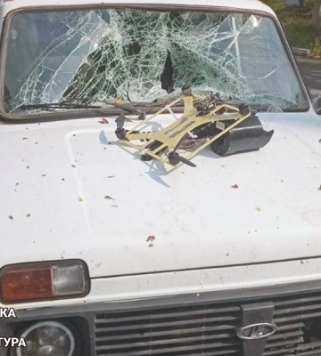 На Харківщині російський дрон атакував авто, поранені троє цивільних