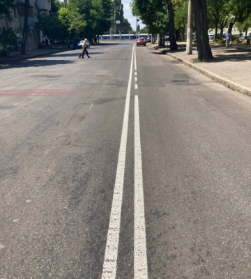 В Одесі оновлюють дорожню розмітку