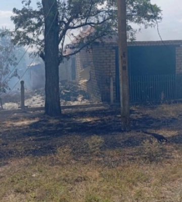 У Дудчанах на Херсонщині внаслідок російського обстрілу пошкоджені житлові будинки