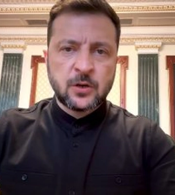 Звернення Президента України Володимира Зеленського наприкінці 1244-го дня повномасштабної війни