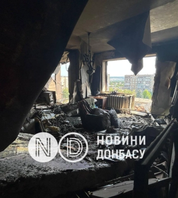Корреспондент «Новостей Донбасса» сфотографировал последствия удара по многоэтажке в Краматорске