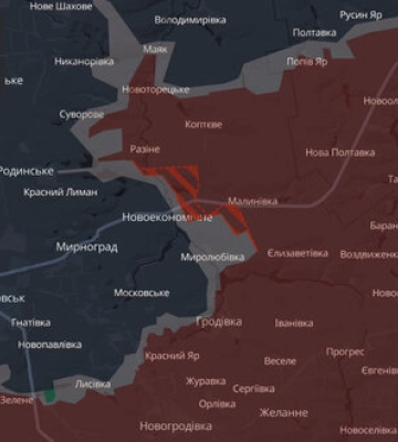 Росіяни просунулись біля Новоекономічного та Зеленого Гаю, - DeepState. КАРТИ