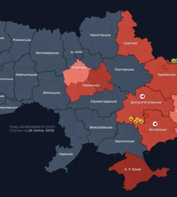 Повітряну тривогу у Київській області тепер оголошують по окремих районах