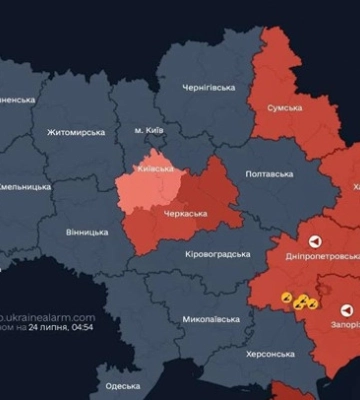На Київщині тривогу оголошуватимуть по районах, де є реальна загроза