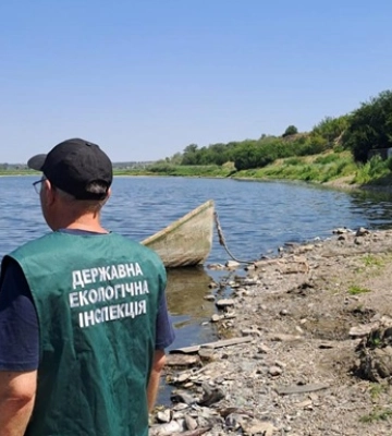 В озере на Запорожье зафиксировали массовый мор рыбы