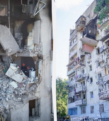 Рятувальники дістали тіло загиблого чоловіка з-під завалів багатоповерхівки в Одесі
