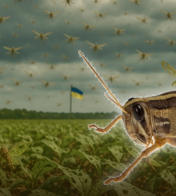 Саранча захватывает Украину: как насекомые из Каховки угрожают урожаям Одессы и Запорожья