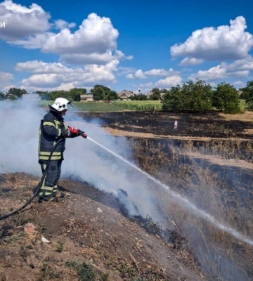 На Одещині згоріло двісті гектарів землі