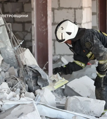 У Дніпрі та області внаслідок нічної атаки ворога двоє загиблих та п'ятеро постраждалих