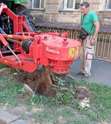 В Одесі комунальники продовжують роботи з корчування пнів