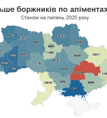 Понад 6 тисяч боржників по аліментах налічують на Черкащині