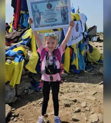 Львів’янка стала наймолодшою дитиною в Україні, яка підкорила Говерлу