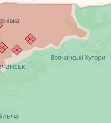 Рашисти просунулись біля Вовчанських Хуторів на Харківщині та Яблунівки і Горіхового на Донеччині, - Deepstate. КАРТИ