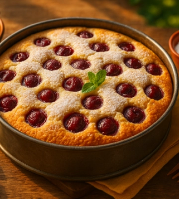 Самый простой и сказочно вкусный вишнёвый пирог за 30 минут. Сохраняйте рецепт и наслаждайтесь