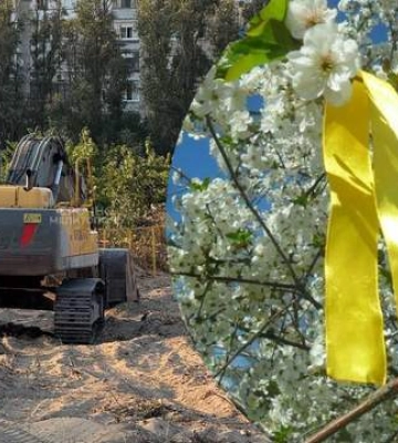 Строительство на месте черешневого рая: россияне уничтожают символ Мелитополя