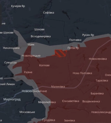 Росіяни просунулись біля Піддубного та Попового Яру та ще двох населених пунктів на Донеччині, - DeepState. КАРТИ