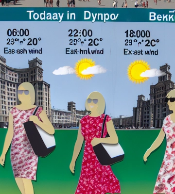 Спекотний день у Дніпрі: прогноз погоди на 28 липня 2025 року