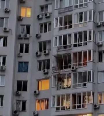 В результате атаки БПЛА на Киев пострадали восемь человек, среди них — трехлетний ребенок