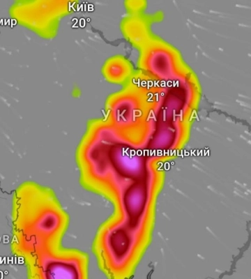 Ці регіони готуються до сильних гроз та шквалів, а Київ – до короткочасних дощів