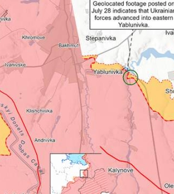 Росіяни просунулися на 5 напрямках, ЗСУ – на одному: огляд і карти фронту від ISW