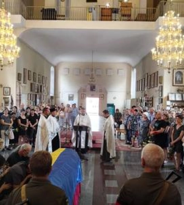 Полтавська громада попрощалась із загиблим захисником України
