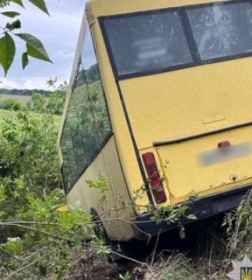 На Вінниччині автобус з'їхав у кювет: травмовані п'ять пасажирів