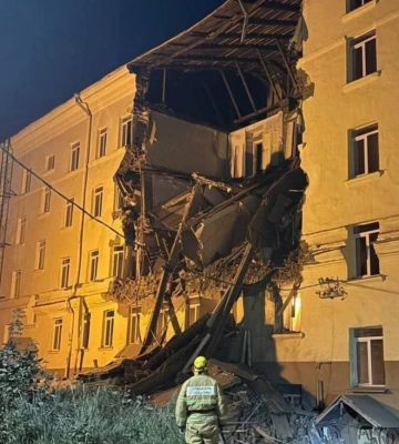 У Росії в Уфі обвалився гуртожиток
